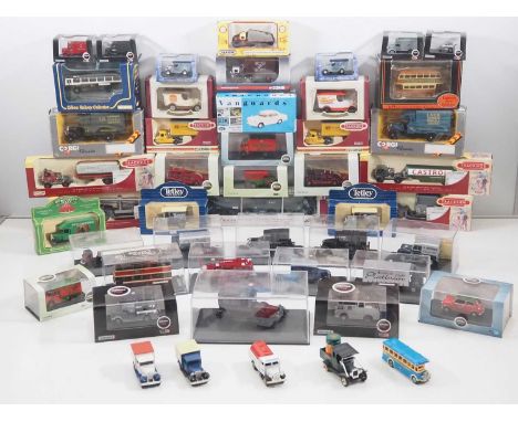 A group of mostly 1:76 scale diecast vehicles by OXFORD DIECAST, LLEDO TRACKSIDE, EFE and  others, mostly boxed - VG in G/VG 