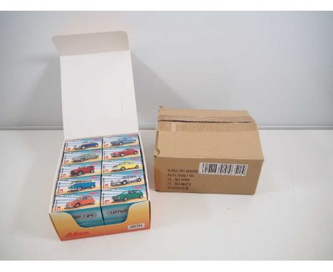 A SCHUCO 1:64 scale shop display 'Paperbox Edition' trade pack containing 20 cars comprising: 2 x Volkswagen T1 Bus, 2 x Volk