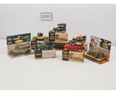 A group of diecast original CORGI CLASSICS vintage outline cars in original boxes - VG in G/VG boxes (7)