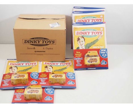 A DEAGOSTINI DINKY full trade pack of 8x 1:43 scale diecast 'Classic Dinky Toys Collection' Issue 2 magazine, each includes a