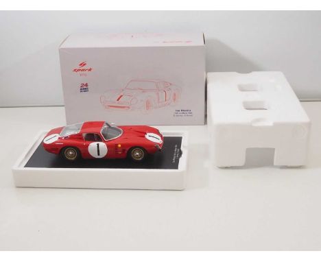A SPARK 1/18 scale handbuilt resin Iso Rivolta No.1, 14th Le Mans 1964 E.Berney & P. Noblet race car - VG/E in VG box