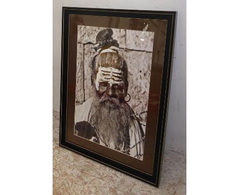 CONTEMPORARY SCHOOL, portrait of an Indian gentleman, 90cm x 67cm. 