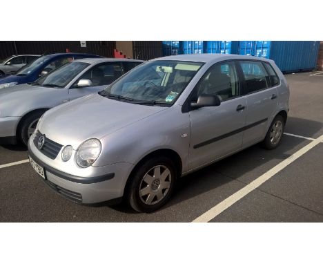 A Volkswagen Polo, silver, five door manual, registration number EN53 YBU, mileage approx 112,200, 11 months MOT