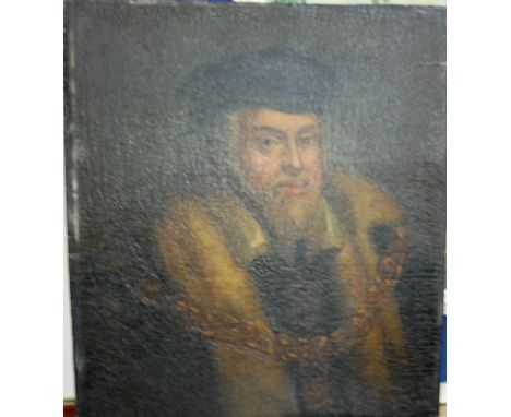 18th century style - Portrait of a distinguished gentleman, oil on panel, 33 x 29cm; and 18th century style - Portrait of Jes