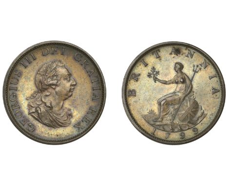 George III (1760-1820), Pre-1816 issues, Pattern Halfpenny, 1799 (late Soho), by C.H. Küchler, in copper, laureate bust right