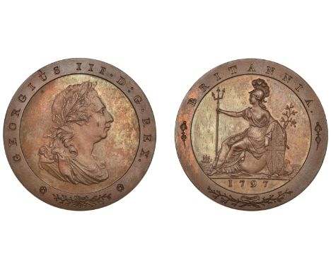 George III (1760-1820), Pre-1816 issues, Restrike Pattern Penny, 1797, by W.J. Taylor after C.H. Küchler, in bronzed-copper, 