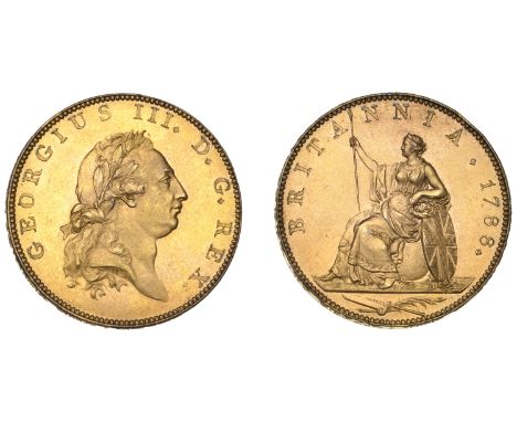 George III (1760-1820), Pre-1816 issues, Pattern Halfpenny, 1788 (late Soho), by J.-P. Droz, in brown-gilt copper, laureate b