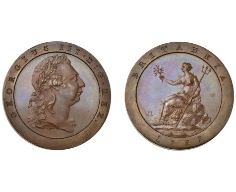 George III (1760-1820), Pre-1816 issues, Restrike Pattern Penny, 1797, by W.J. Taylor after C.H. Küchler, in bronzed-copper, 