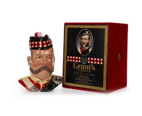 GRANT'S 'WILLIAM GRANT CHARACTER JUG' AGED 25 YEARS Blended Scotch Whisky. Decanter specially commissioned from Royal Doulton