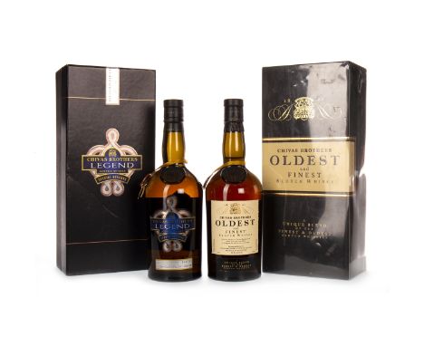 CHIVAS BROTHERS OLDEST AND RARESTBlended Scotch Whisky75cl, 43% volume, in box.CHIVAS BROTHERS LEGENDBlended Scotch WhiskyBat