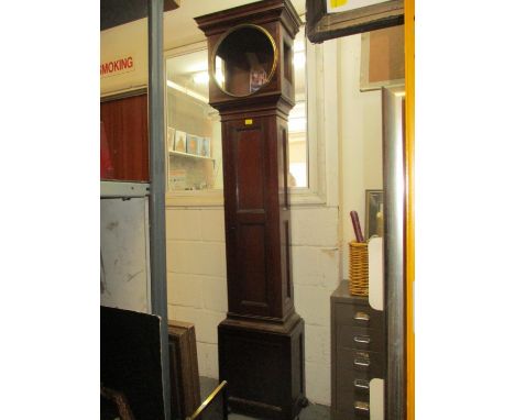 A 19th century mahogany longcase clock case, 214cm highLocation: VR 