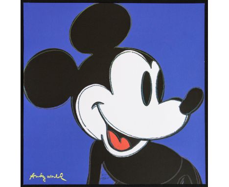 Andy Warhol (after) 'Mickey Mouse' offset lithography, size 60 x 60 cm, plate signed bottom left, numbered with pencil, limit