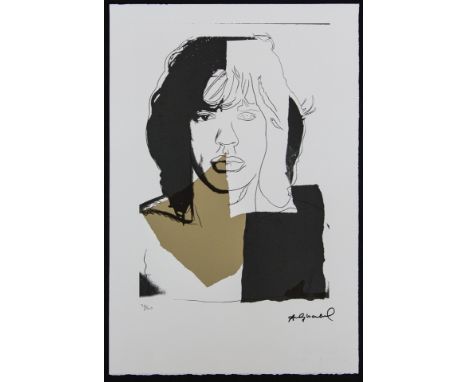 Andy Warhol (after) 'Mick Jagger' offset lithograph in colors on Arches paper, Georges Israel Editeur, sheet size 38,5 x 57 c