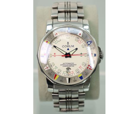 CORUM. Admirals Cup. Chronometer. Herrenarmbanduhr. Schweiz.Circa 43 mm Gehäusedurchmesser ohne Krone. Ref. 98263020. Kaliber