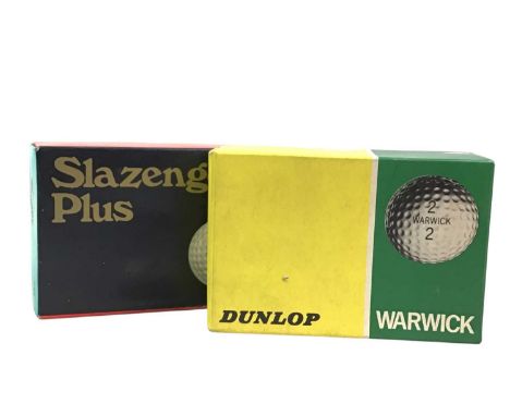 COLLECTION OF VINTAGE GOLF BALLS, including Slazenger Plus, Dunlop 65, Penfold Ace GX100 and further, mostly boxed
