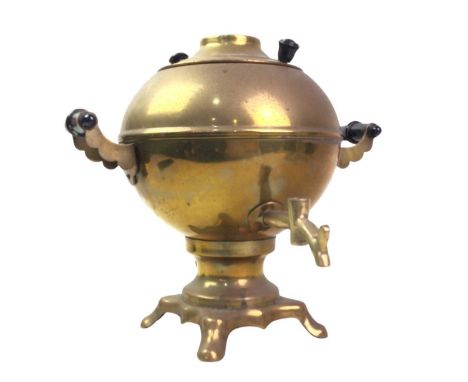 COLLECTION OF SILVER PLATE, ALONG WITH FURTHER ITEMS including a brass samovar, a miner's lamp with box, a four piece plated 