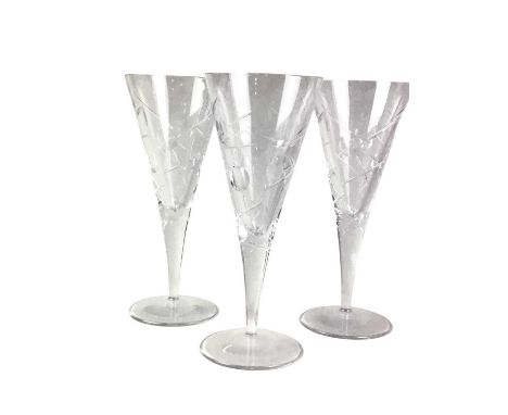 GROUP OF ROYAL DOULTON WINE GLASSES, AND OTHER ITEMS  including a Victorian planter, figures, paperweights and models of dogs