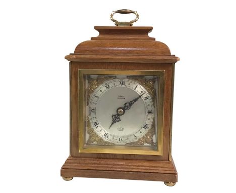 TWO ELLIOT MAHOGANY CLOCKS, ALONG WITH THREE FURTHER MANTEL CLOCKS including two retailed by Camercuss &amp; Co, New Oxford S