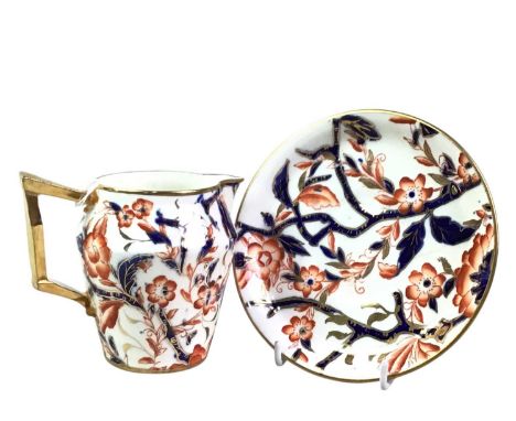 WEDGWOOD TEA SERVICE, CROCUS PATTERN along with another tea service with imari designThe wedgewood crocus pattern tea service