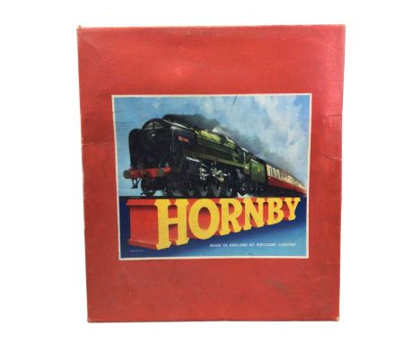 HORNBY TINPLATE CLOCK WORK TRAIN SET, PASSENGER SET NO. 51 in near mint condition, in original box
