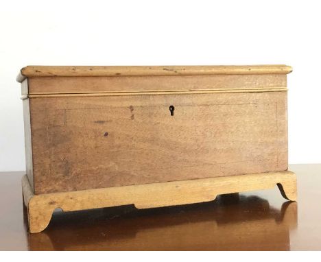 MAHOGANY CADDY, AND ANOTHER  each of rectangular form with lids14cm x 27.5cm 