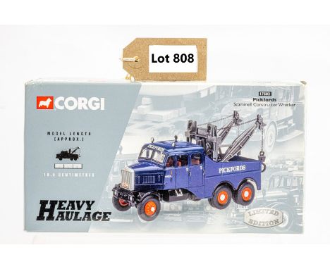 Manufacturer  - Corgi | Description - Pickfords Scammell Constructor Wrecker | Stock Code - 17502 | Notes - None| Scale - 1:5