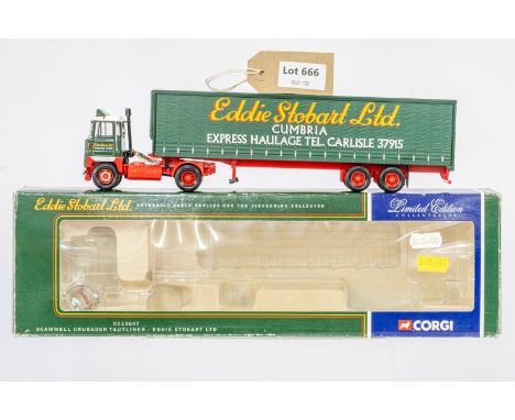 Manufacturer  - Corgi | Description - Scammell Crusader Tautliner - Eddie Stobart | Stock Code - CC12607 | Notes - | Scale - 