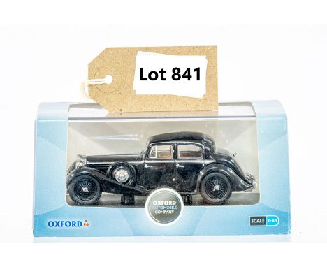 Manufacturer  - Oxford Diecast | Description - Black Jaguar SS 2.5 Saloon | Stock Code - JSS002 | Notes - None| Scale - 1:43 