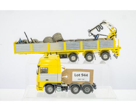 Manufacturer  - N/A | Description - Code 3 DAF XF SSC 6x2 &amp; Tekno 3 axle stone trailer/hyab | Stock Code - N/A | Notes - 