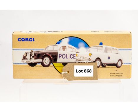 Manufacturer  - Corgi | Description - Jaguar MKII &amp; Mini - Durham Police | Stock Code - 97721 | Notes - None| Scale - 1:4