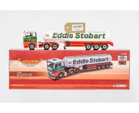 Manufacturer  - Corgi | Description - MAN TG-X Fuel Tanker - Eddie Stobart | Stock Code - CC15207 | Notes - | Scale - 1:50 | 