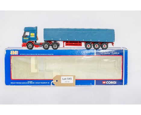 Manufacturer  - Corgi | Description - Renault Premium Slide-O-Flex Trailer - Hingley Transport LTD | Stock Code - CC12110 | N