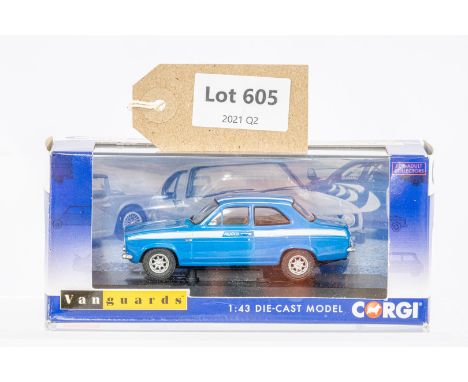 Manufacturer  - Corgi | Description - Ford Escort MKI Mexico - Eckectric Monza Blue | Stock Code - VA09521 | Notes - | Scale 