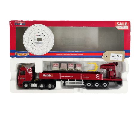 Manufacturer  - Corgi | Description - DAF XF Crane Trailer and Palletised Load Marshalls | Stock Code - CC13235 | Notes - | S