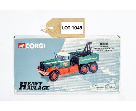Manufacturer  - Corgi | Description - Diamond T Wrecker - Cadzow Heavy Haulage LTD | Stock Code - 55603 | Notes - None| Scale