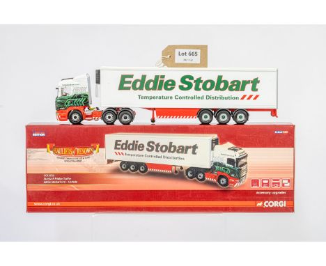 Manufacturer  - Corgi | Description - Scania R Fridge Trailer - Eddie Stobart | Stock Code - CC13722 | Notes - | Scale - 1:50