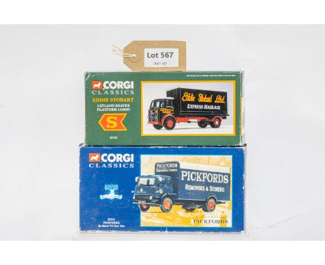 Manufacturer  - Corgi | Description - Bedford TK Box Van - Pickfords / Leyland Beaver - Guinness In Wrong Box | Stock Code - 