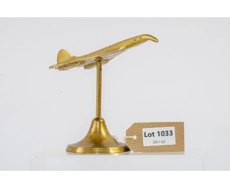 Manufacturer  - N/A | Description - Brass Concorde Paperweight | Stock Code - N/A | Notes - N/A| Scale - N/A | Certificate - 