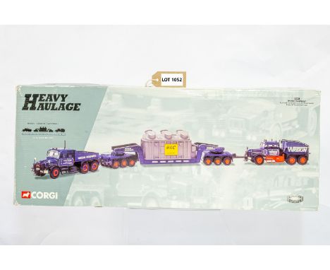 Manufacturer  - Corgi | Description - Scammell Contractor x 2, 24 Wheel Gorder Trailer &amp; Transformer Load - Wreking Roadw