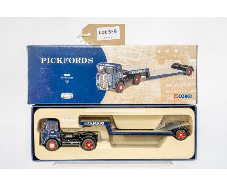 Manufacturer  - Corgi | Description - ERF V Low Loader - Pickfords | Stock Code - CC10202 | Notes - | Scale - 1:50 | Certific