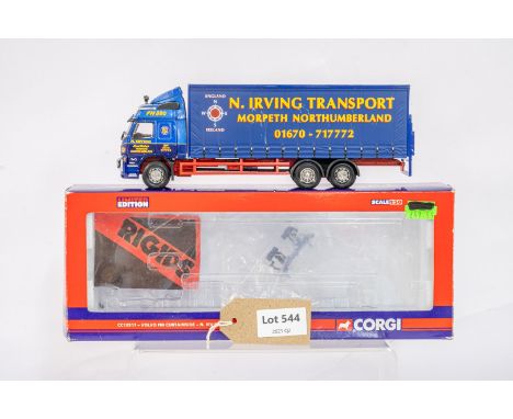 Manufacturer  - Corgi | Description - Volvo FM Curtainside - N.Irving Transport | Stock Code - CC13517 | Notes - | Scale - 1: