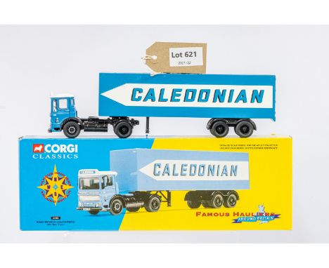 Manufacturer  - Corgi | Description - AEC Box Trailer - Road Services Caledonian | Stock Code - 21302 | Notes - | Scale - 1:5