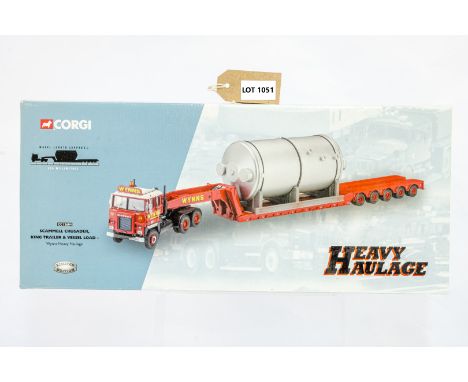 Manufacturer  - Corgi | Description - No Truck - Scammell Crusader King Trailer &amp; Vessel Load - Wynns Heavy Haulage | Sto