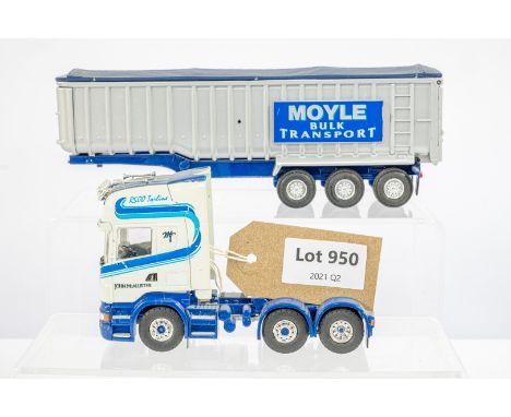 Manufacturer  - N/A | Description - Scania R500 Topline 6x2 Moyle, Corgi Bulk Tipper Trailer Moyle Bulk Transport | Stock Cod