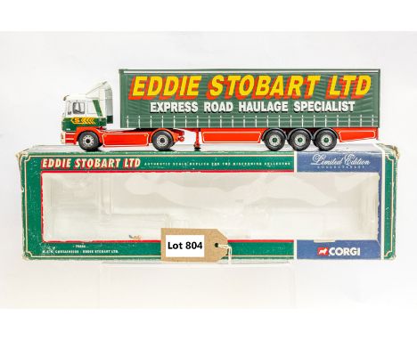 Manufacturer  - Corgi | Description - M.A.N. Curtainside Trailer - Eddie Stobart LTD | Stock Code - 75804 | Notes - None| Sca