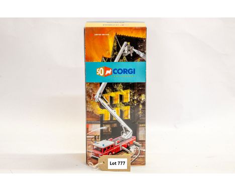 Manufacturer  - Corgi | Description - Dennis F125 Simon Snorkel Fire Engine - Bedfordshire | Stock Code - AN13009 | Notes - N