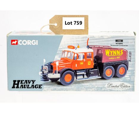 Manufacturer  - Corgi | Description - Scammell Contractor - Wynn's | Stock Code - 17903 | Notes - None| Scale - 1:50 | Certif