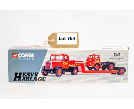 Manufacturer  - Corgi | Description - Scammell Articulated, Bedford S Type Articulated and Low Loader Set - Wynn's | Stock Co