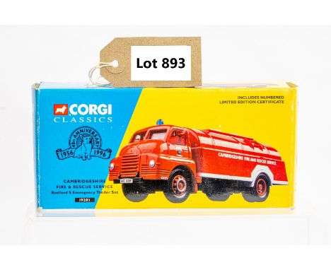 Manufacturer  - Corgi | Description - Bedford S Emergancy Tender Set - Cambridgeshire Fire &amp; Rescue Service | Stock Code 