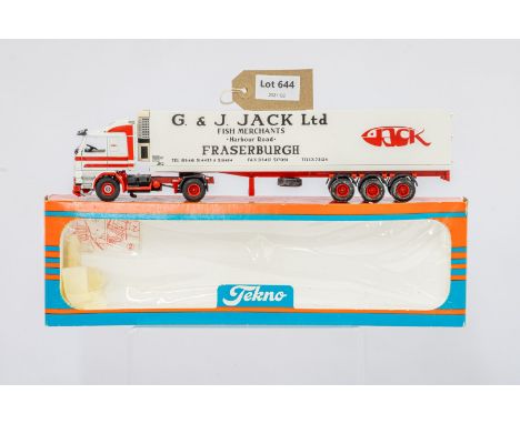 Manufacturer  - Tekno  | Description - Scania 143M &amp; Reefer Semi-Trailer G &amp; J Jack Ltd | Stock Code - 2205 | Notes -